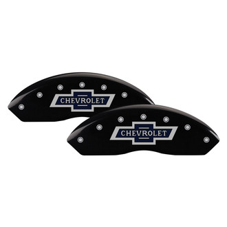 MGP® - Gloss Black Caliper Covers with 100 Anniversary Logo (Full Kit, 4 pcs)