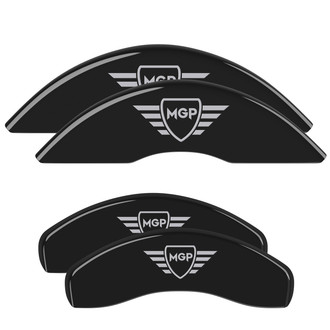 MGP® - Gloss Black Caliper Covers with MGP Digitally Printed Logo (Full Kit, 4 pcs)