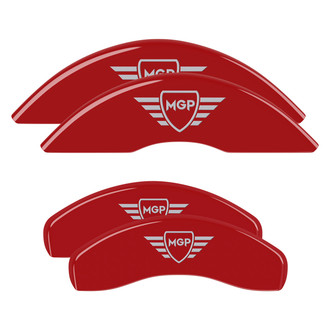 MGP® - Gloss Red Caliper Covers with MGP Digitally Printed Logo (Full Kit, 4 pcs)
