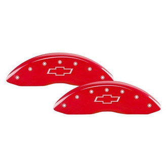 MGP® - Gloss Red Caliper Covers with Bowtie Engraving (Full Kit, 4 pcs)