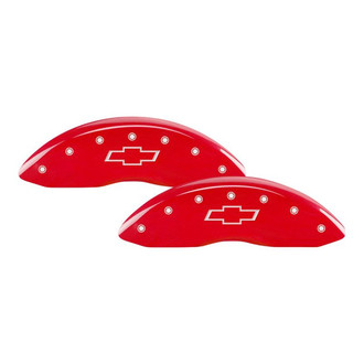MGP® - Gloss Red Caliper Covers with Bowtie Engraving (Full Kit, 4 pcs)