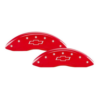 MGP® - Gloss Red Caliper Covers with Bowtie Engraving (Full Kit, 4 pcs)