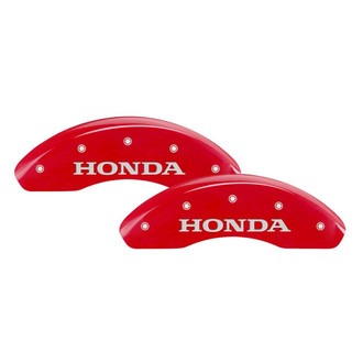 MGP® - Gloss Red Caliper Covers with Honda / CR-V Engraving (Full Kit, 4 pcs)