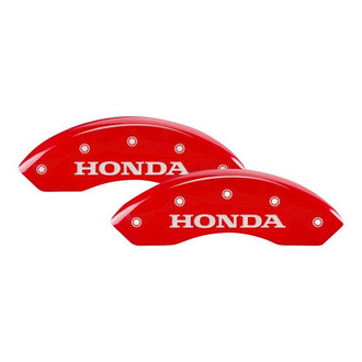 MGP® - Gloss Red Caliper Covers with Honda Engraving (Full Kit, 4 pcs)