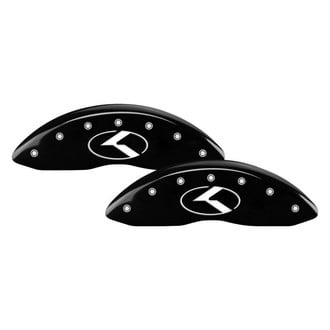 MGP® - Gloss Black Caliper Covers with Circle K/Kia Engraving (Full Kit, 4 pcs)