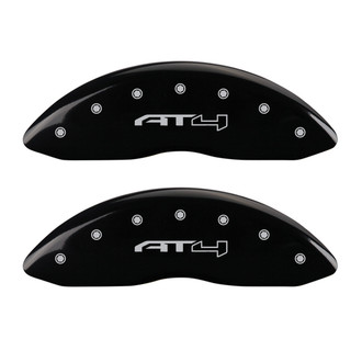 MGP® - Gloss Black Caliper Covers with AT4 Outline Engraving (Full Kit, 4 pcs)