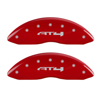 MGP® - Gloss Red Caliper Covers with AT4 Engraving (Full Kit, 4 pcs)
