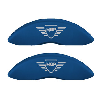 MGP® - Gloss Blue Caliper Covers with MGP Engraving (Full Kit, 4 pcs)