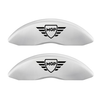 MGP® - Gloss White Caliper Covers with MGP Engraving (Full Kit, 4 pcs)