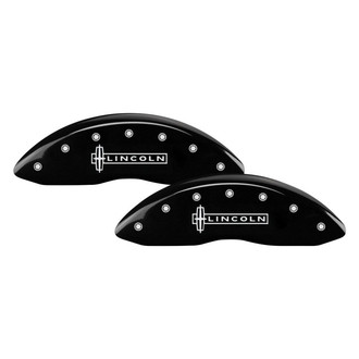 MGP® - Gloss Black Caliper Covers with Lincoln / Star Logo Engraving (Full Kit, 4 pcs)