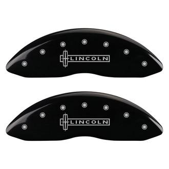 MGP® - Gloss Black Caliper Covers with Lincoln Engraving (Full Kit, 4 pcs)