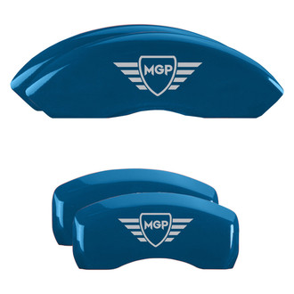 MGP® - Gloss Blue Caliper Covers with MGP Engraving (Full Kit, 4 pcs)