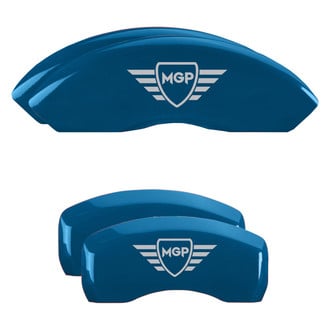 MGP® - Gloss Blue Caliper Covers with MGP Engraving (Full Kit, 4 pcs)