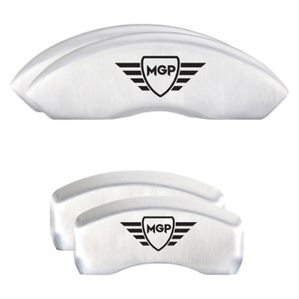 MGP® - Gloss White Caliper Covers with MGP Engraving (Full Kit, 4 pcs)