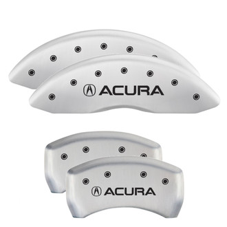 MGP® - Gloss White Caliper Covers with Acura Engraving (Full Kit, 4 pcs)