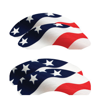 MGP® - Stars and Stripes Caliper Covers with Stars and Stripes Engraving (Full Kit, 4 pcs)