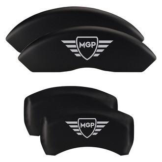 MGP® - Gloss Black Caliper Covers with MGP Digitally Printed Logo (Full Kit, 4 pcs)