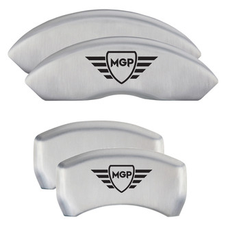 MGP® - Gloss White Caliper Covers with MGP Engraving (Full Kit, 4 pcs)