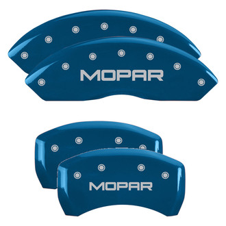 MGP® - Gloss Blue Caliper Covers with Mopar Engraving (Full Kit, 4 pcs)