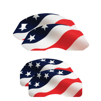 MGP® - Stars and Stripes Caliper Covers with Stars and Stripes Engraving (Full Kit, 4 pcs)