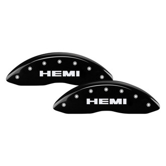 MGP® - Gloss Black Caliper Covers with Hemi Engraving (Full Kit, 4 pcs)