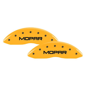 MGP® - Gloss Yellow Caliper Covers with Mopar Engraving (Full Kit, 4 pcs)