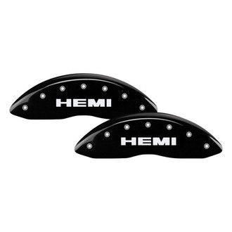 MGP® - Gloss Black Caliper Covers with Hemi Engraving (Full Kit, 4 pcs)