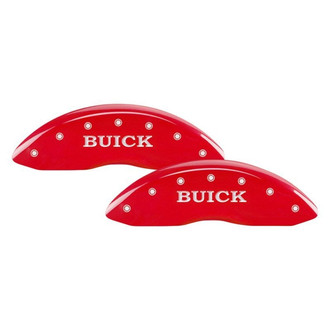 MGP® - Gloss Red Caliper Covers with Buick / Buick Shield Engraving (Full Kit, 4 pcs)