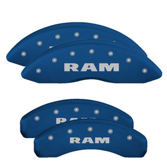 MGP® - Gloss Blue Caliper Covers with Ram Engraving (Full Kit, 4 pcs)