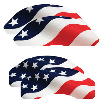 MGP® - Stars and Stripes Caliper Covers with Stars and Stripes Engraving (Full Kit, 4 pcs)