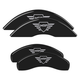 MGP® - Gloss Black Caliper Covers with MGP Digitally Printed Logo (Full Kit, 4 pcs)