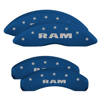 MGP® - Gloss Blue Caliper Covers with Ram Engraving (Full Kit, 4 pcs)