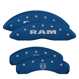 MGP® - Gloss Blue Caliper Covers with Ram / Ramhead Engraving (Full Kit, 4 pcs)