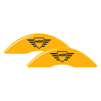 MGP® - Gloss Yellow Caliper Covers with MGP Engraving (Full Kit, 4 pcs)