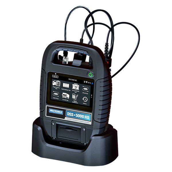 Midtronics® - 12 V/24 V Heavy Duty Battery and Electrical System Analyzer with Integrated Printer and Charging Dock