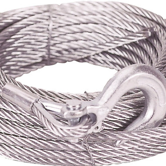 Mile Marker® - 5/16" x 100' Steel Winch Cable with Hook