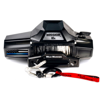 Mile Marker® - Flag Series Thin Blue Line Edition Mission Winch