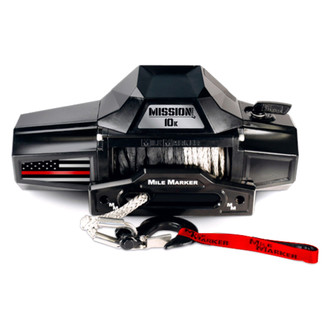 Mile Marker® - Flag Series Thin Red Line Edition Mission Winch