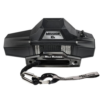Mile Marker® 78-53246 - 10,000 lbs Mission Covert Black Winch with Synthetic Rope