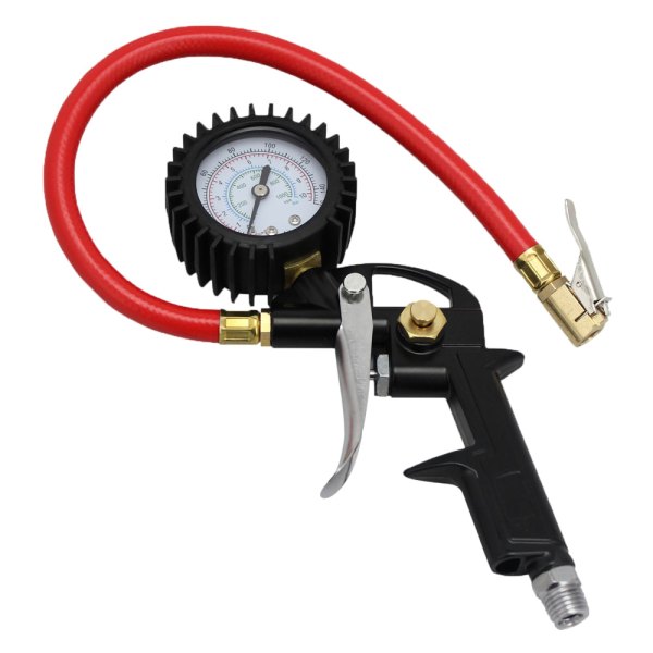 Milton® - Exelair™ 0 to 150 psi Pistol Grip Dial Tire Inflator with Easy-Clip Chuck