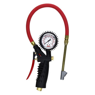 Milton® - Professional™ 0 to 160 psi Pistol Grip Dial Tire Inflator with Straight Foot Chuck Lock-On Threads