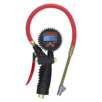 Milton® - Professional™ 0 to 255 psi Pistol Grip Digital Tire Inflator with Straight Foot Chuck and Lock-On Threads