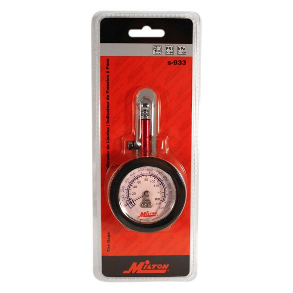 Milton® - 0 to 160 psi Single Head Dial Tire Pressure Gauge