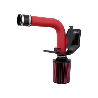 Mishimoto® - Performance Aluminum Wrinkle Red Cold Air Intake System with Red Filter