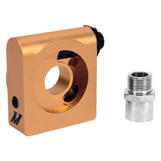 Mishimoto® - Oil Sandwich Plate Adapter with Rear-Mounted Thermostat