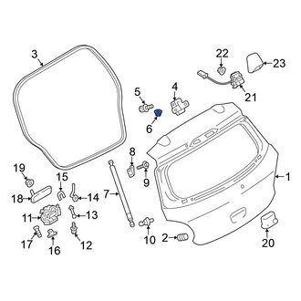 Mitsubishi OE - Liftgate Hinge Nut