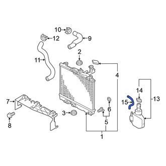 Mitsubishi OE - Engine Coolant Reservoir Hose