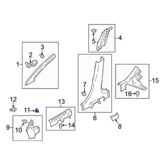 Mitsubishi OE - Trunk Trim Panel Clip