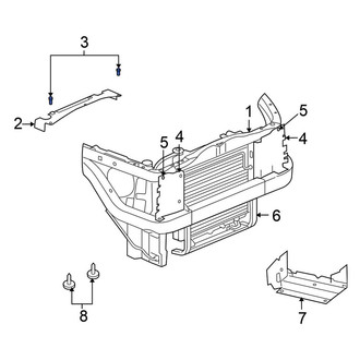 Mitsubishi OE - Radiator Support Access Cover Clip