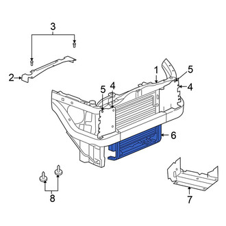 Mitsubishi OE - Front Lower Radiator Support Tie Bar